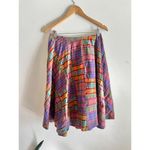 Vintage 60s 70s Patchwork Midi Skirt Purple Photo 3