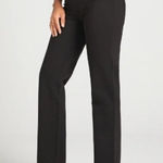 Betabrand  Black Straight Leg Classic Dress Pant Yoga Pants XXS Petite‎ Short Photo 0