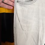 Old Navy  Mid-Rise Rockstar Distressed Light Gray & White Jeans Size 2 Photo 2