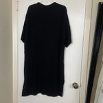 marimekko reija black Vneck Short sleeve shirt midi dress size Medium Black Photo 4