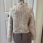Free People Neutral colors Textured turtleneck oversized cropped Knit Sweater Photo 5