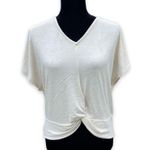 Alya Francesca's Collections Womens Top Size M Taupe Scarf Back Twist Front NEW Size M Photo 5