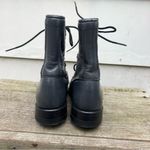 Justin Boots Vintage 80s 90s Justin Roper Gray Lace Up Kilte Fringe Toe Cowgirl Western Boots Photo 3