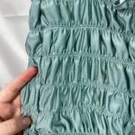 Urban Outfitters Out From Under  women's blue green satin tie elastic cropped top Photo 4