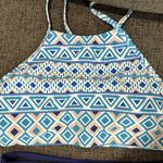 NWT women’s 2 piece bikini set. Small. High waisted with UPF 50+ Blue Photo 1