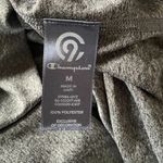 Champion women's size medium gray pullover short sleeve v-neck stretchy t-shirt Photo 7