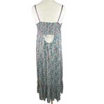 Free People XL Molly Jo Blue Floral Blossom Button Front Smock Maxi Sun Dress Photo 4
