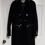 Michael Kors Elegant Black Double-Breasted Coat Photo 0