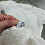 Bryn Walker  White Linen Asymmetrical Vest Womens Boho Coastal Fairy Photo 6