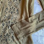 Michael Stars  Blouse Button Down Shirt Womens Long Sleeve Sz 2 Boho Light Batik Photo 2