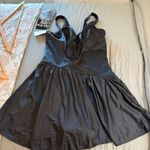 MiracleSuit  Aurora Black Shirred Swim Dress. Size 14. Photo 12