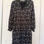 Wishlist Long Sleeve Black Floral Boho Flowy Dress Size Medium/Large Photo 1