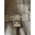 Ann Taylor Black Two Button Career Business 0P Long Sleeve V-neck Blazer Photo 8
