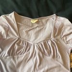 One Step Up Lilac Square Neck Line Top Photo 2