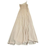 Show Me Your Mumu NWOT SMY MuMu Shannon One Shoulder Formal Dress Maxi‎ Size XS Dusty Blush Crisp Photo 4