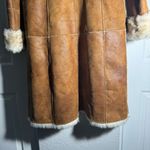 wilson's leather VINTAGE • Wilson’s Leather • Faux Leather Coat • Brown • Faux Fur • Small Photo 13