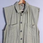 Free People FP One Kalahari Coverall Textured Romper Womens Large Green Boho NWT Photo 7