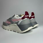 Reebok  Women's Classic Leather Legacy Sneakers in Stark Grey/White/Urban Maroon Photo 3