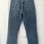 AGOLDE Riley High Rise Straight Crop Denim Jeans Button Fly In Frequency 27 Photo 15