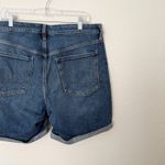 Old Navy [] High Rise The O.G. Denim Shorts Cuffed Medium Wash Smooth Pockets 14 Photo 6