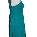 Antonio Melani Floral Chiffon Lace Dress Teal Size 4 Photo 3