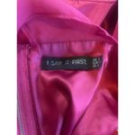 I SAW IT FIRST Asymmetric Satin Corset Crop Top Pink Size 4 Photo 5