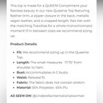 BuddyLove QUEENIE METALLIC FEATHER TRIM TOP Photo 5