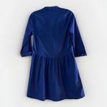 Tuckernuck Women's Navy Blue Cotton Royal Shirt Dress Mini Length Size S Preppy Photo 7