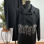 Ben Marc Women Black 2 Pc Skirt Jacket 16 Long Sleeve Formal Preppy Office Siren Photo 0