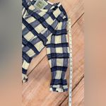 Maeve Anthropologie  Devery Blue Plaid Tie Shirt Dress Size Small Pockets Photo 3
