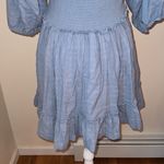 Free People Summer Picnic Mini Dress Blue Photo 8
