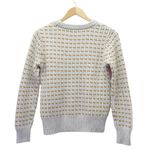 Madewell  Striped Barfield Wool Blend Sweater Jumper in Heather Blizzard Size XXS Photo 4