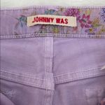 Johnny Was Purple Cropped Ankle Jeans Photo 2