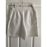 Elaine Benedict Women's Vintage 8 White Waffleknit Golf Tennis Skort Knee Length Photo 3