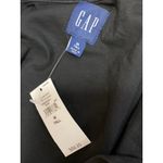 Gap NEW Womens Black Pleated Short Puff Sleeve Button Down Mini Shirt Dress Sz M Photo 2