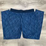 Athleta  Stride Midtown Blue Print Crop Ankle‎ Pants Size 6 Photo 3