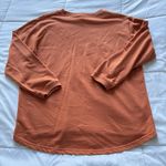 Fall Pumpkin Scarecrow Shirt Long Sleeve Orange Studded Womens Size Large Autumn Photo 6