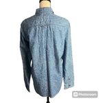 Tommy Hilfiger  | 100% Cotton Women's Paisley Denim Button Down Shirt Sz M Photo 2