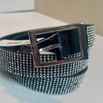 ASOS Large Black Rhinestone Belt Silver Crystal Embellished Statement New Photo 0