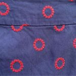 Charter Club Women's Navy Skort Size 10 Embroidered Circles Casual Photo 3