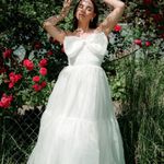 INA Ivory Bow Dress Photo 1