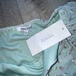 Mimi Chica  NWT floral midi dress blue L Photo 5