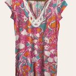 Lilly Pulitzer  Pink Brewster Floral Print Short Sleeve Mini Dress Size XS Photo 2