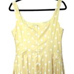 SheIn NWOT  Women’s Polka Dot Sleeveless Midi Dress Yellow/White Size M/L Photo 5