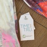 Time & Tru  Pink Floral Sublimation Top Size L Photo 6