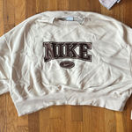 Nike  Women's Beige Crew Neck Sweater Photo 0