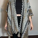 Michael Stars Anthropologie brand  Bohemian Fringed Knit Kimono Size OS Photo 4
