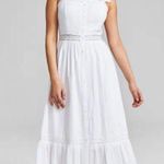 White maxi tier lace dress Size L Photo 0