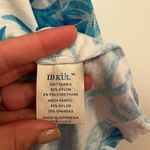 Ladies IBKUL Pineapple Turquoise Long Sleeve Mock Golf Tennis Shirt Photo 5