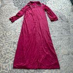 Vassarette Vintage Nylon Housecoat Robe Maroon 34 Photo 0